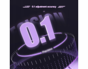 Ajazz Mechanická herní klávesnice AK820 MAX s magnetickými spínači - fialová-bílá-modrá-RGB