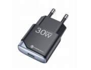 ForCell Nabíječka telefonu F-Energy Ultra Slim GaN III USB C PD QC4.0 3A 30W B130101-E černá
