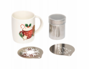 Atmosphera Vánoční hrnek se sadou na cappuccino, 350 ml