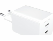 Mophie Napájecí adaptér Essentials Dual USB-C PD 50W EU Baltas