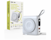 Mobile Origin Powerbanka a cestovní nabíječka kabel Lightning/USB-C, kompatibilní s MagSafe/AW/iPhone, bílá