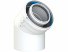 Poujoulat Koleno výfukového potrubí 60/100 (PP/AL) dvoust...