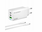 Wozinsky Nabíječka GaN 65W s 2xUSB-C USB porty a 65W CC k...