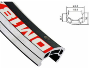 Alexrims Ráfek MTB DM18 26x36 děr, boční CNC, s koncovkou, černý (ALX-DM1836)