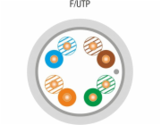 Alantec Kabel F/UTP cat.5e, datová komunikace, LSOH, Dca 4x2x24 AWG, 1Gb/s, 250 MHz, 25letá záruka, certifikace INTERTEK ETL, šedý, 3