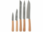 EXCELLENT HOUSWARE Sada kuchyňských nožů, 5 kusů, nerezov...