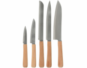 EXCELLENT HOUSWARE Sada kuchyňských nožů, 5 kusů, nerezová ocel