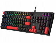 A4Tech Mechanická klávesnice BLOODY S520N Fire Black (BLMS RED Plus Switch)