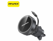 Awei MAGSAFE X73 DRŽÁK DO AUTO DO VENTILAČNÍHO OTVORU S VÝTAŽNÝM KABELEM, ČERNÝ