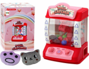LeanToys Stroj na chytání panenek, hraček, plyšových míčků, růžový