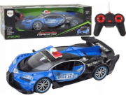 LeanToys RC policejní auto na dálkové ovládání v měřítku 1:12 modré