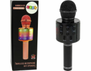 Lean Sport Bezdrátový mikrofon s USB reproduktorem a nahráváním karaoke, model WS-858, černý