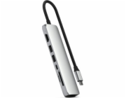 Satechi ST-P7SS USB Type-C Huby a koncentrátory 10000 Mbit/s Stříbrné