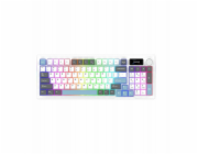 AQIRYS Mechanická klávesnice 96 % / 95 kláves, drátová, ATRIA bílá