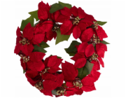 Victoria Sport DEKORATIVNÍ VĚNEC 45 CM POINSETIE