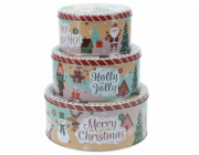 Home Styling Collection Formy na sušenky JOUJOU, 3 kovové nádoby různých velikostí