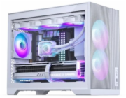 Phanteks XT M3 PC skříň, mini skříň, mATX, RGB, tvrzené sklo - včetně 3x 120mm levého panelu, bílá