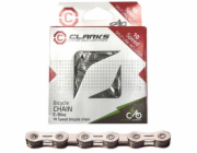 Clarks Řetěz na kolo C12E, 12 rychlostí, 138 článků, poniklovaný, pro elektrokola, stříbrný (NOVINKA 2025)