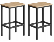 Leobert Barové židle 2 ks - Sonoma - LBC065B11