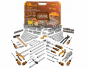 NoName Sada nástrojů 1/4, 3/8 a 1/2" 180 kusů (6hranná) (4-32 mm)