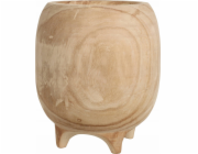 Home Styling Collection Kolekce bytového stylingu Květináč na nožičkách, dřevo paulownie, 27 cm