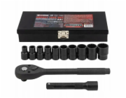 Forcekraft 1/2 12dílná sada rázových nástrojů (10–24 mm)
