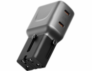 dbramante Nabíječka do zásuvky Energea TravelGo Adapter 45 2xUSB-C 45W grafitově černá