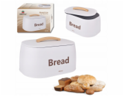 KingHoff OCELOVÁ KRABIČKA NA CHLÉB KH-1947 BÍLÁ