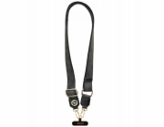 Guess Univerzální řemínek GUUCNP4DGMK (4G PU Strap Tether Patch Strass Metal Logo) černý