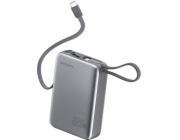 4smarts Powerbanka kapesní s dvojitým kabelem 20000mAh 22,5W s vestavěným USB-C kabelem 15cm šedá