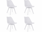 Leobert Židle MARK - bílá / bílé nohy x 4