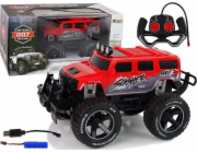LeanToys Terénní vozidlo na dálkové ovládání 1:14 Červené LEAN Toys