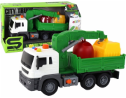 LeanToys Hasičský sbor s přívěsem a hasičským vozem v měřítku 1:16, zvuky a světla