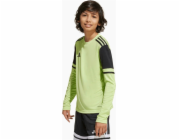 Adidas Dětská brankářská mikina Squadra 25 s dlouhým rukávem, limetková, JJ1940 176cm