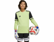 Adidas Dětská brankářská mikina Squadra 25 s dlouhým rukávem, limetková, JJ1940 128cm