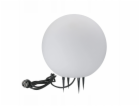 Polux ZAHRADNÍ LAMPA ARGENTO 30 BÍLÁ KOULE E27