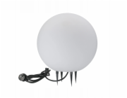 Polux ZAHRADNÍ LAMPA ARGENTO 30 BÍLÁ KOULE E27