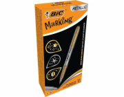 Bic Značkovací fixy metalický inkoust, zlatý a stříbrný (12 ks)