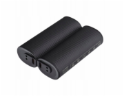 Veger powerbanka 2 x 5000 mAh s ohřívačem rukou 2,4A 2 ks černo-stříbrná