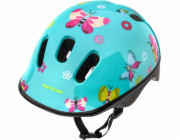 Meteor Dětská bezpečnostní cyklistická helma KS06 BUTTERFLIES velikost 44-48