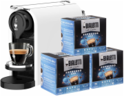 Bialetti - Kapsle kávovar Gioia Plus - Bílá + 48 ks kapslí NAPOLI