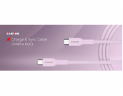 Canyon Kabel OnWire 60CL CC 60W COLOR Pletený 1m růžový CND-CCAP60AB10PK (5291485018641)
