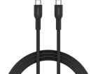 Canyon Kabel OnWire 60CL CC 60W COLOR Pletený 1m Černý CN...