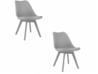 Leobert Židle MARK šedá s polštářem z eko kůže do obývací...