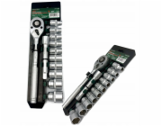 NoName Sada nářadí 1/2" nástrčný klíč, ráčna 12dílná (10-24 mm) (6hranná)