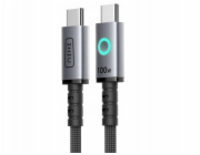 Monroe Kabel USB-C - USB-C 1,2 m šedý (C21-P1)