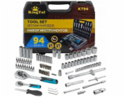 KingTul Sada nářadí 94 kusů 1/2, 1/4 (6hranná) (4-32 mm)