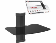 Ergosolid OVI-S1 - Police na audio/video/DVD, tvrzené sklo a velmi vysoká kvalita zpracování