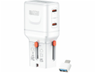4smarts Cestovní nabíječka World 65W USB-C + USB-A bílá