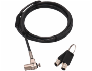 Dicota Bezpečnostní kabel DICOTA T-Lock Ultra Slim V2 s hlavním klíčem, slot 3x7 mm